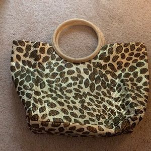 Giraffe Print Paper Bag